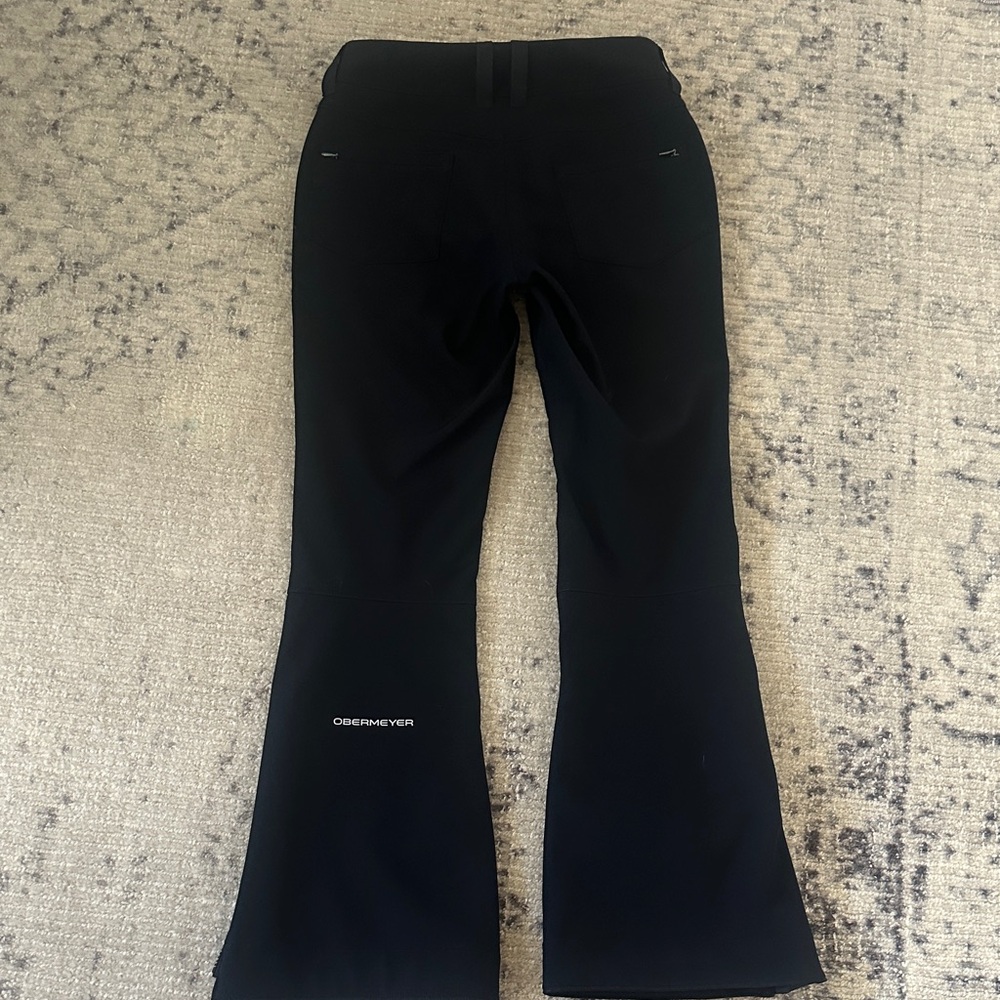 Obermeyer Midnight Black Snowboard flared Pants size 2 waterproof and think